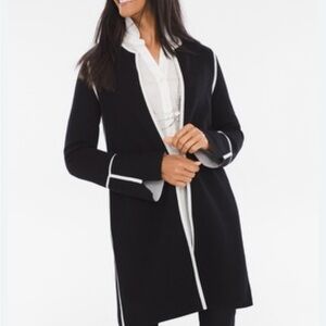 CHICO'S Reversible Long Cardigan Luxurious Knit Women's Size XS